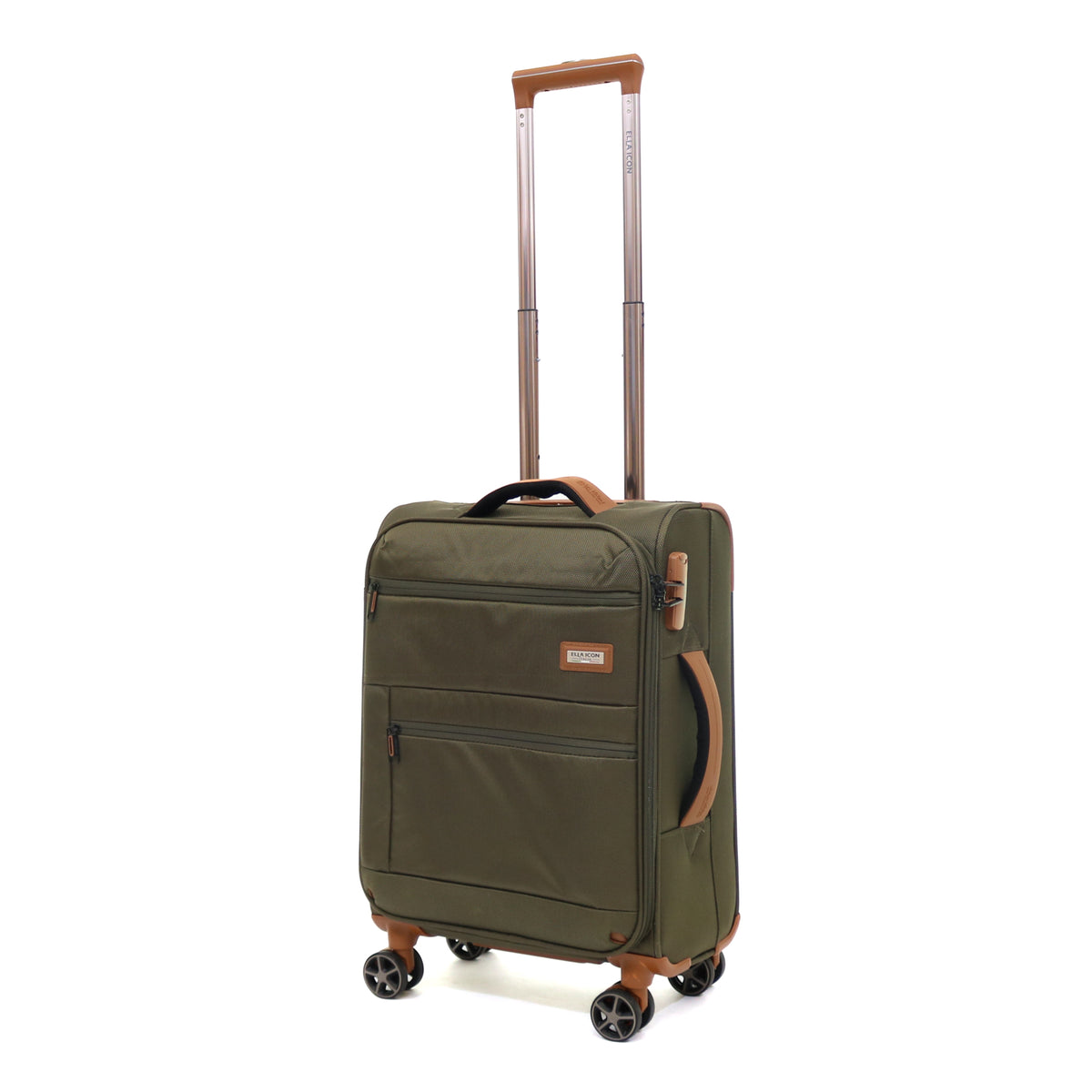 Troler Atena Verde Textil 55X36X22 Cm – Ella Icon