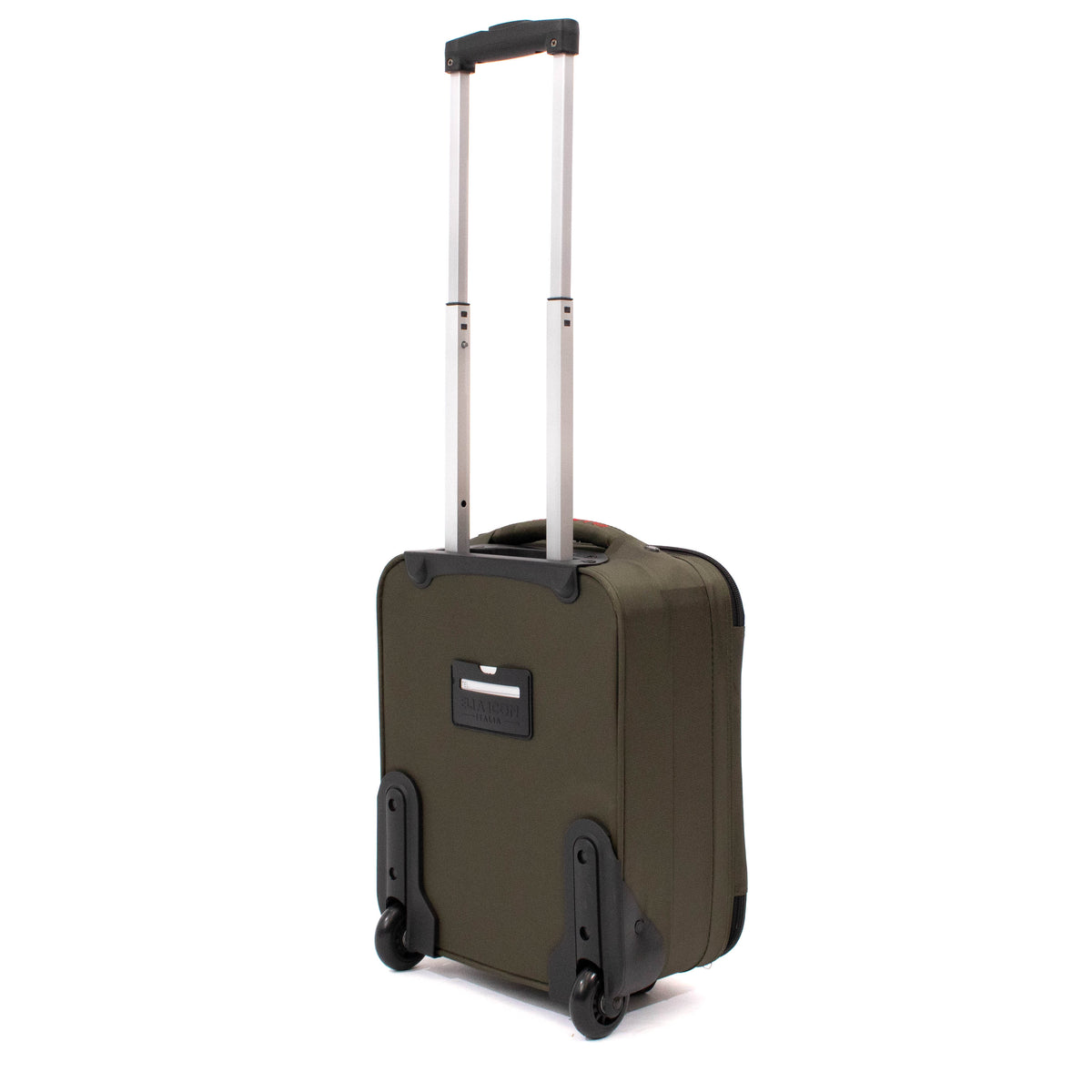 Troler Ella Icon Shadow cu 2 roti, Textil, 40x30x20 cm, Kaki
